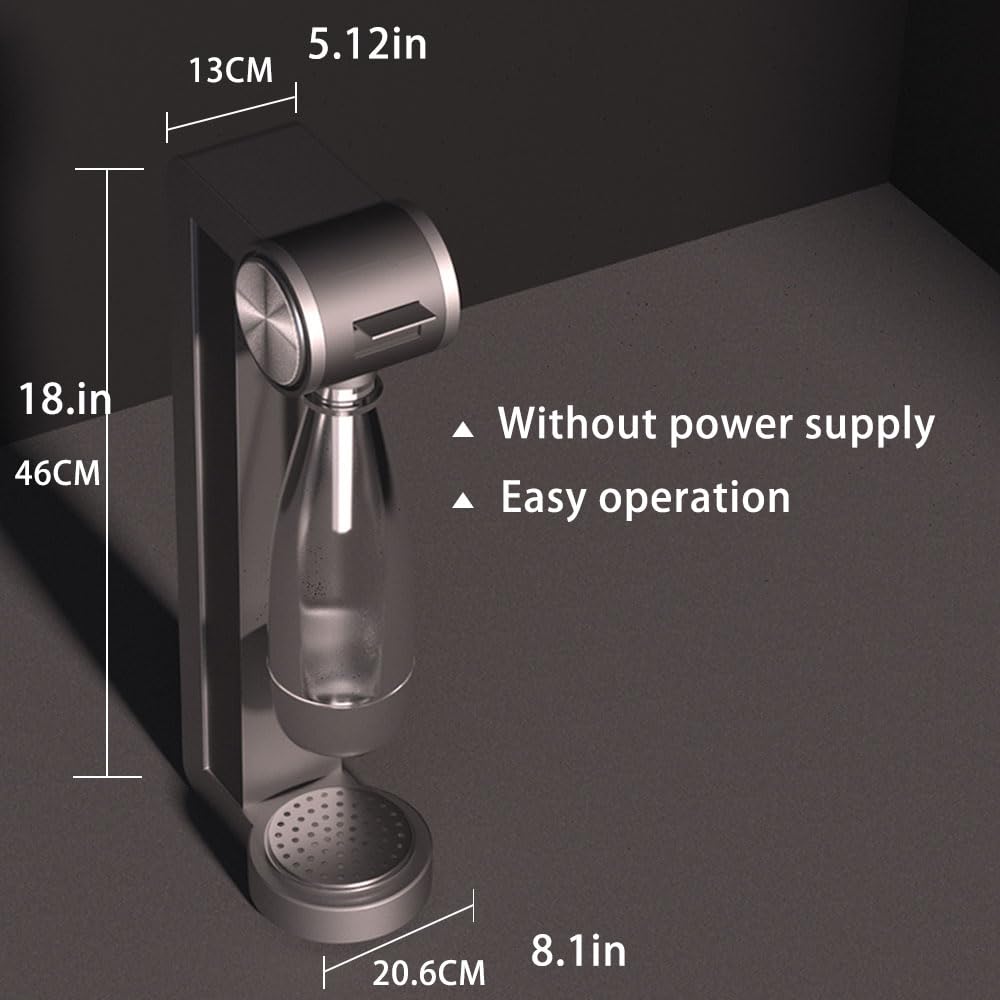 SNLIDE Soda Maker, Soda Water Machine With 1L BPA Free Pet - View #5