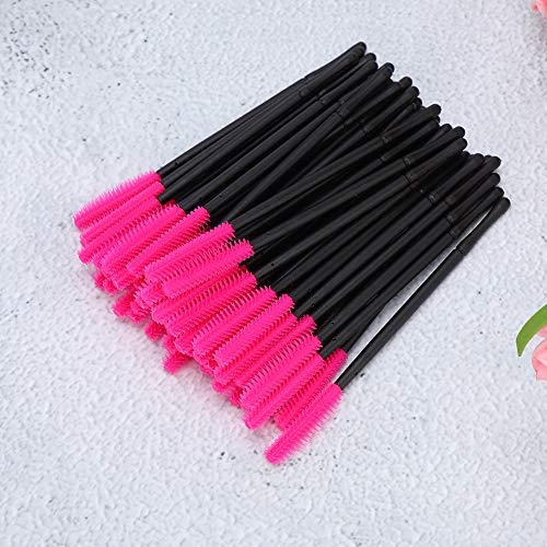 Weiche Make-upbürste, Bürstenhaar 50 stücke Qualität Silikon Material Mascara Wands Applikator aus Kieselgel