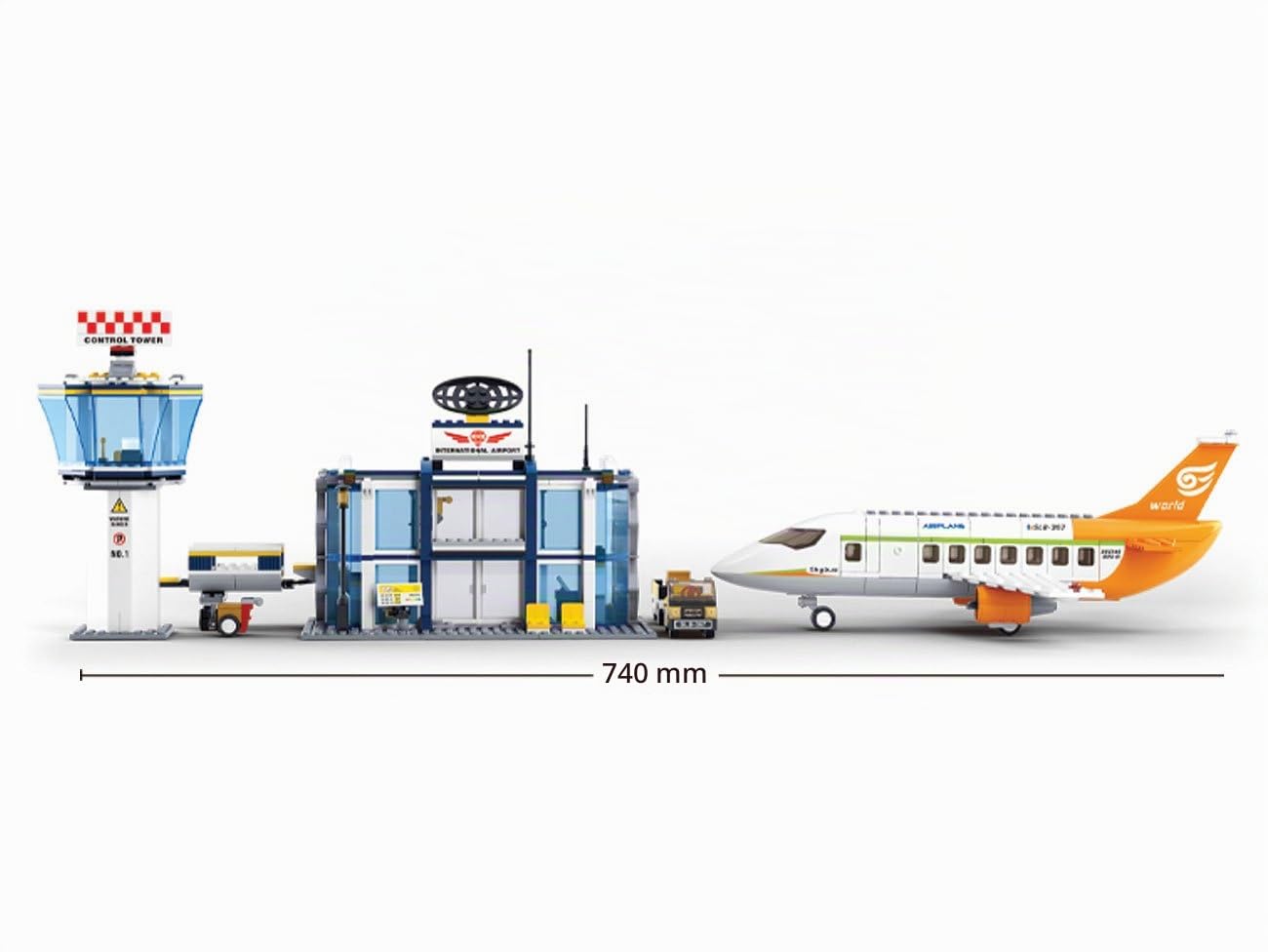 Sluban Aviation M38-B0367 – Set de construcción, aeropuerto internacional