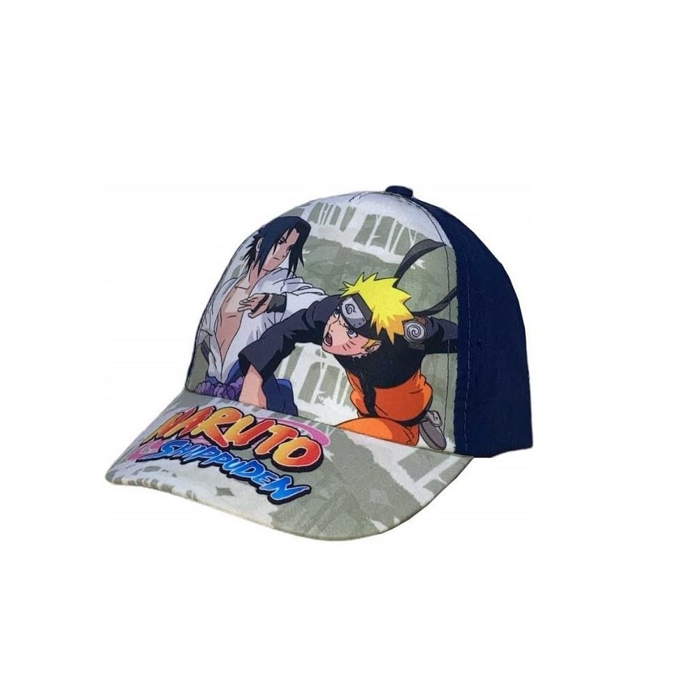 Casquette Baseball Naruto Enfant - Officielle Anime Manga, Taille Unique Ajustable - Coton/Polyester