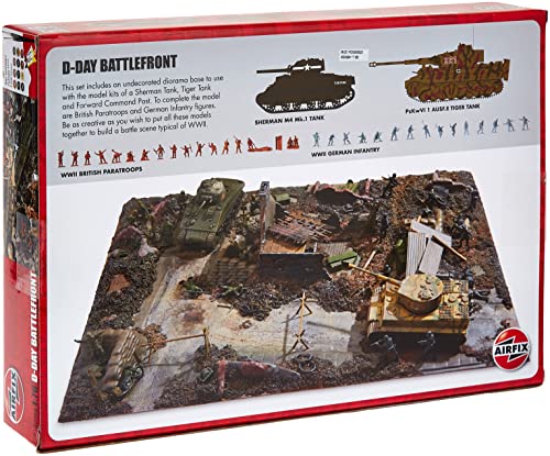 Airfix D-Day Battlefront 1:76 Wwii Military Diorama Plastic Model Gift Set A50009A #TOP1