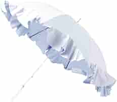 ランバンオンブルー 晴雨兼用 パラソル ブラック フレアフリル ランバン オン ブルー LANVIN en Bleu 晴雨兼用日傘 フレア