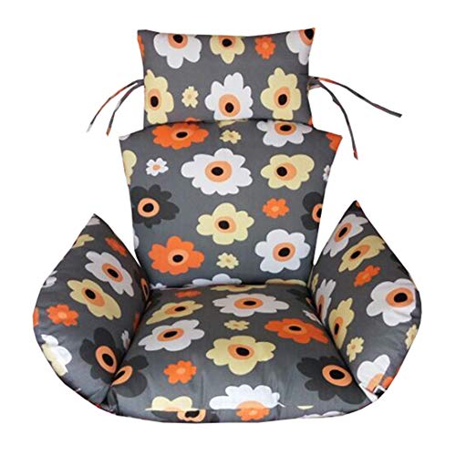 QJIAXING Swing Cushion Hanging Egg Hammock Washable and Thick Breathable Comfort Basket Chair Cushions (without Stand),Gray