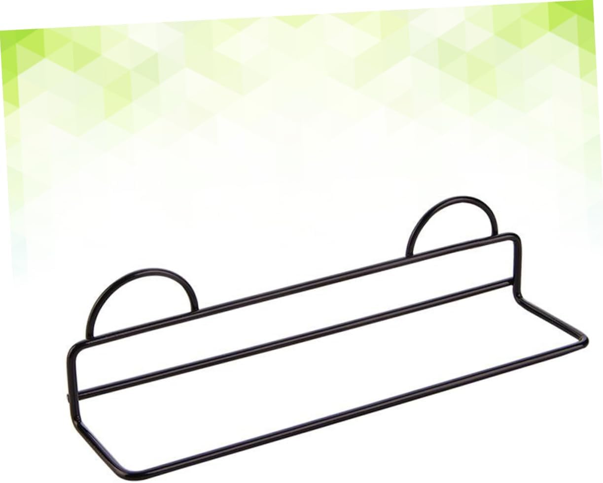 Wall Hanging Shoe Rack Single Layer Metal Black for Slippers High Heels