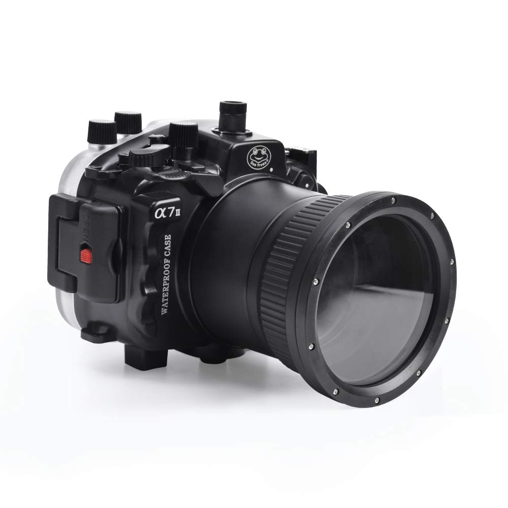 Seafrogs Waterproof housing for Sony A7II A7RII A7SII, Underwater Camera  Housing with 28-70mm Lens can Effectively Waterproof up to 40M/130FT Inbuilt