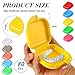 Tanlade 80 Pcs Dental Retainer Case with Vent Holes 3.4 x 2.8 x 1.1in Mouth Guard Case Assorted Retainer Holder False Teeth Container for Aligners, Travel,Night Guards, 10 Colors