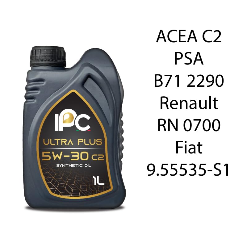 Kit tagliando 3 filtri + 4L olio 5W-30 IPC C2 compatibile con Citroen c3 ii 1.2 VTI 82 Benzina 2012-2016