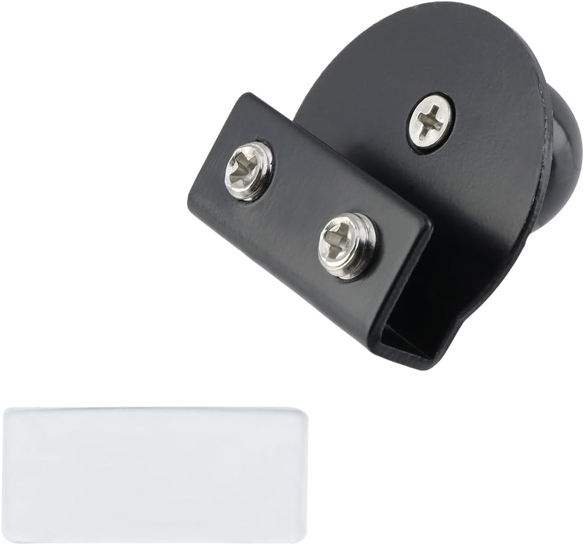 2PCS Glass Door Pull Handle, Glass Shower Door Handle, No Drilling Stainless Steel Gate Clamp Clips for 5-8mm Showcase Furniture Cabinets Drawer Pull Knobs