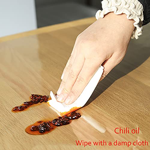 Protecteur de table en marbre haut de gamme nappe rectangulaire transparente 2mm