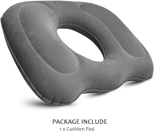 Miniatura 5 de EDWERD Cojín inflable para silla de ruedas, oficina en casa, accesorios de alivio de presión para discapacitados para discapacitados, 1 unidad