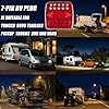 Wireless Trailer Lights Magnetic, upgrade Rechargeable Wireless Trailer Tow Lights LED Kit, IP65 Waterproof, 10-Hour Battery Life, 100 FT Signal Synchronization for Towing Truck Camper RV Boat #5