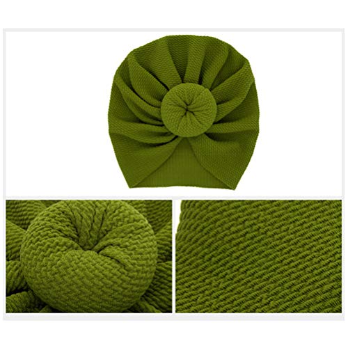 TSWRK 5 STKS Baby Meisjes Hoofdbanden Pasgeboren Baby Hoed Leuke Baby Hoofdwraps Haarband Meisje Zachte Tulband Knoop… - Image 6