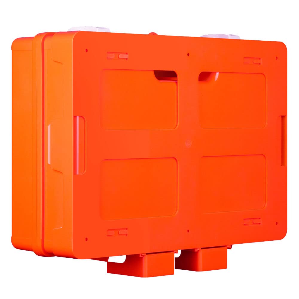 Erste-Hilfe-Koffer DUO Kinder + Erwachsene, orange, 43 x 15 x 33,5 cm, gefüllt aus Kunststoff, Art.-Nr. 609629 | Verbandskasten | Notfallkoffer | Erste Hilfe Kasten