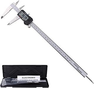Digital Vernier Caliper, 12 inch 300mm Digital Vernier Caliper, Digital Micrometer Electronic Vernier Caliper, Professional Grade Digital Caliper, 0-300mm Micrometer Mea (0-300mm (12 inch)) (0-300mm (12 inch))