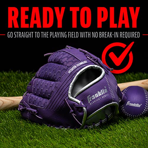 image for Franklin Sports unisex teen and Franklin Sports Kids Baseball Gloves M