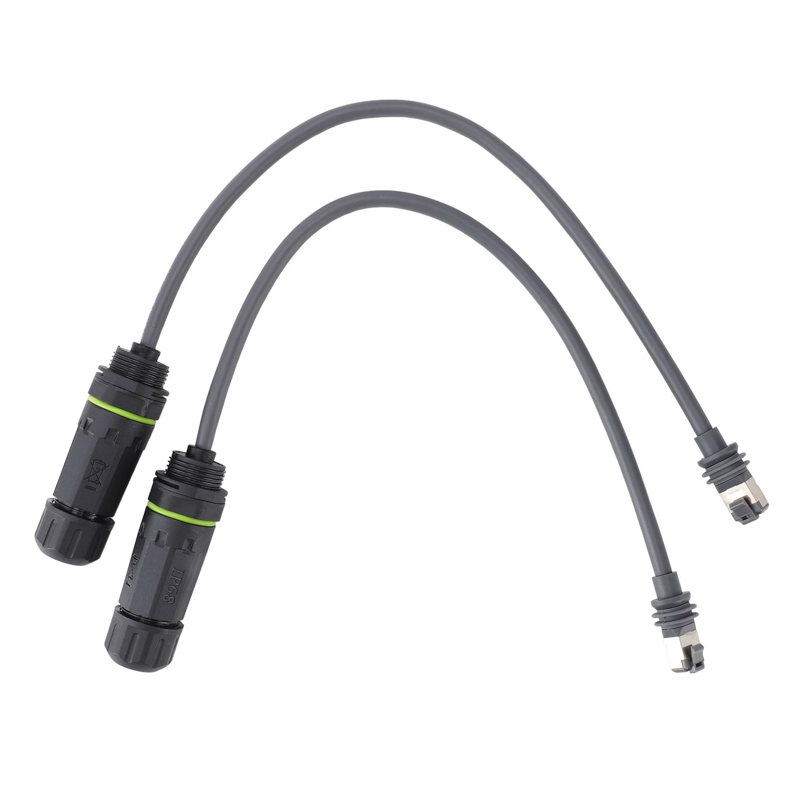 Satellite Cable Connecter to RJ45 Adapter, Gen3 V3 Rectangular Satellite, 1200Mbps Ethernet Plug, for Stable Home or Office Network Connection, Made of Rubber and