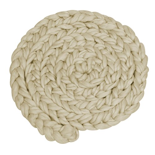 YeahiBaby Accessoires photo de bébé couvertures de nattes tressées à la main nouveau-né accessoires de photographie pour bébé nouveau-né (Beige)