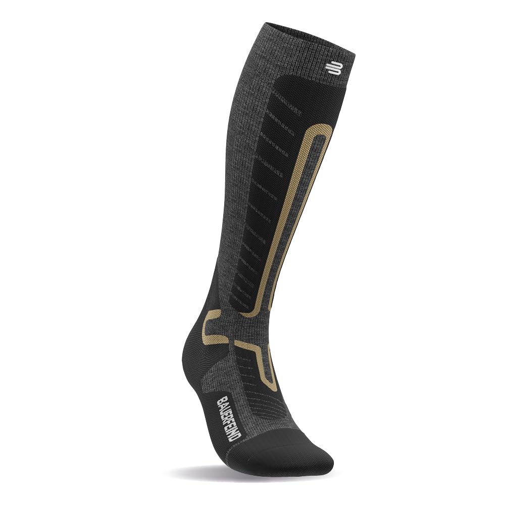 BAUERFEIND Skisocken „Ski Alpine Compression Socks“, 1 Paar Ski Alpin & Snowboard Wintersocken mit Merino-Wolle, Sport Kompressionssocken