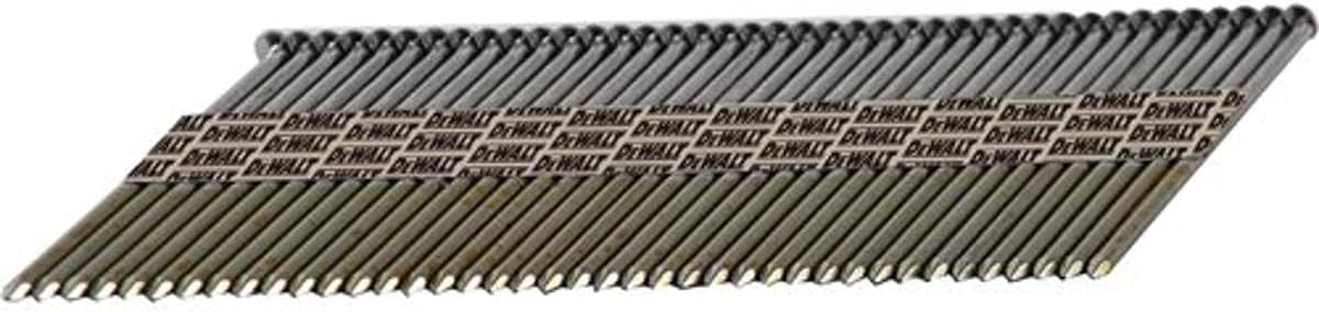 Framing Nails, Paper Tape, 30-Degree, Ring Shank, Galvanized, Off-Set Round Head, 2 3/8-Inch x .113-Inch, 2000-Pack (DPT-8DR113GFH)