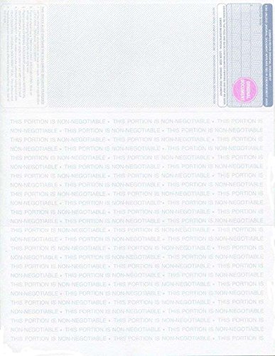 Compuchecks 100 HIGH Security Blank Check Paper Compatible with QuickBooks - (Green/Red Cubed) Checks On Top Print Easy Your Computer Checks for Business Or Personal Use - Weight # 28
