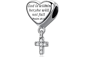 Cross Charm Fit Pandora Charms Bracelet Love Heart