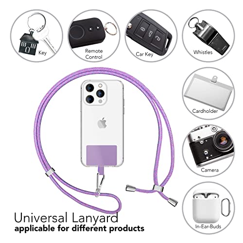 NALIA Colorful Universal Lanyard Phone Case Strap, Adjustable Cord 160 CM Nylon Crossbody Cell Phone Holder - Image 4