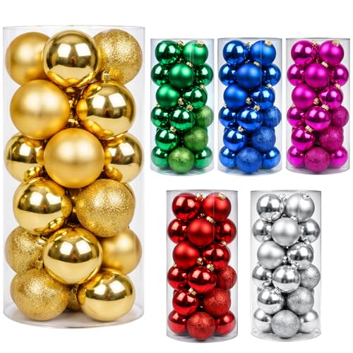 24ct Gold Christmas Ball - 1.18 Inch Shatterproof...