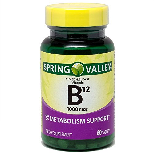 Spring Valley - Vitamin B-12 1000 mcg, Timed Release, 60 Tablets by Spring Valley