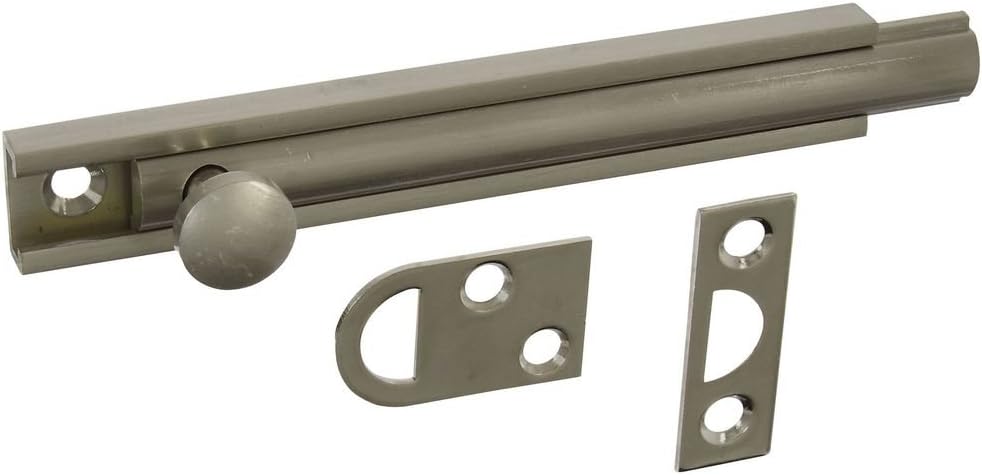 National Hardware N336-214 MPB1922 Flush Bolt in Satin Nickel