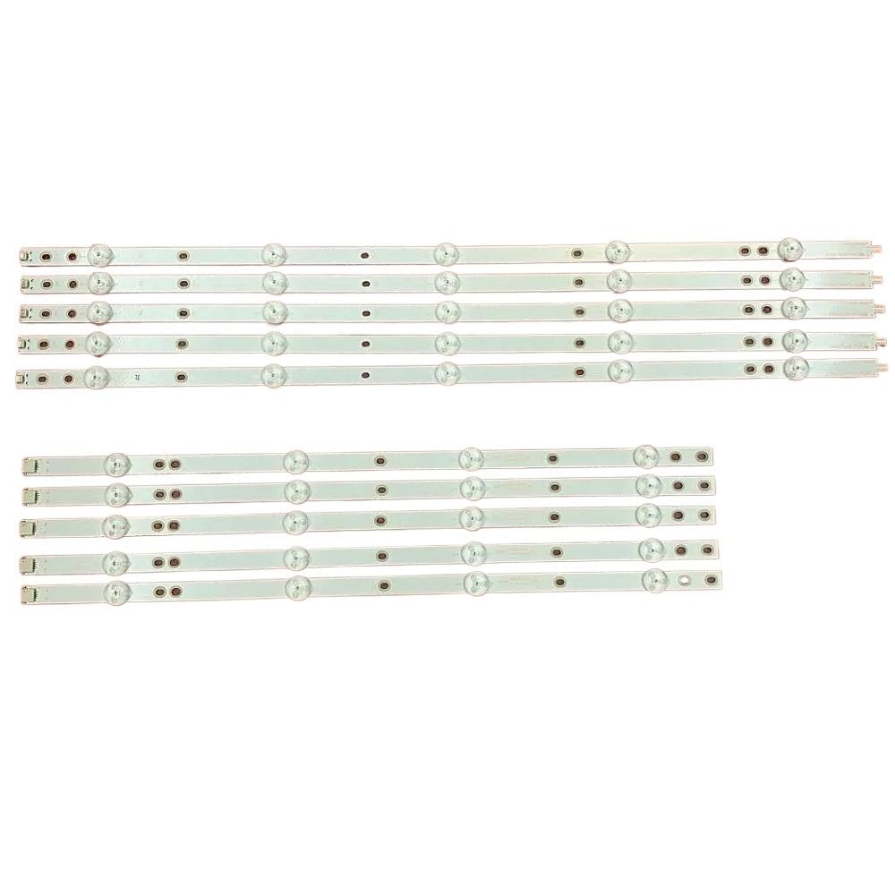 Lot de 10 Bandes LED for modèles 50PUS6272, 50PFK6550/12, 50PUS6503, 50PUS6753, 50PUS6201/12, 50PUS6262, 50PUS6162/05, LB50082, LB50086, LB50089, V0, V1(2 Kit for 2 TV)