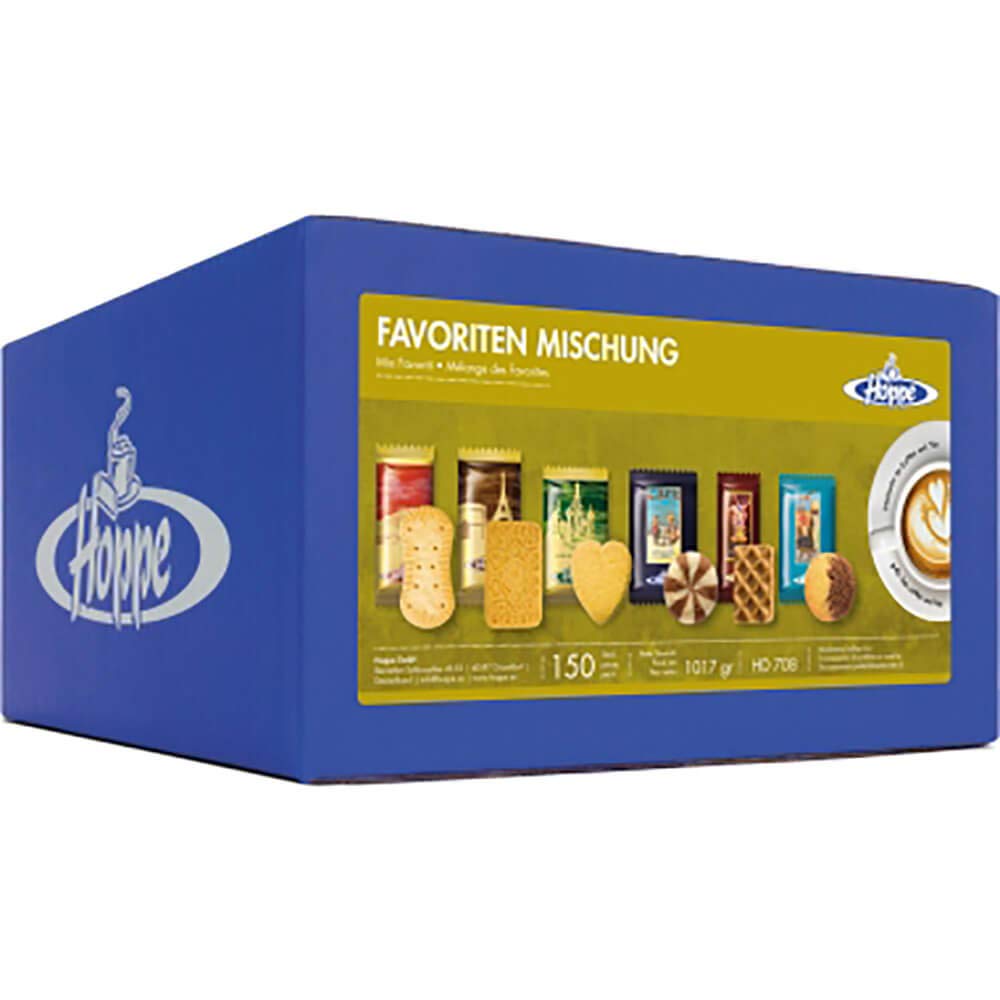 Hoppe Favoriten Mischung Kekse 6 Sorten einzeln verpackt 150 Stück 1017g