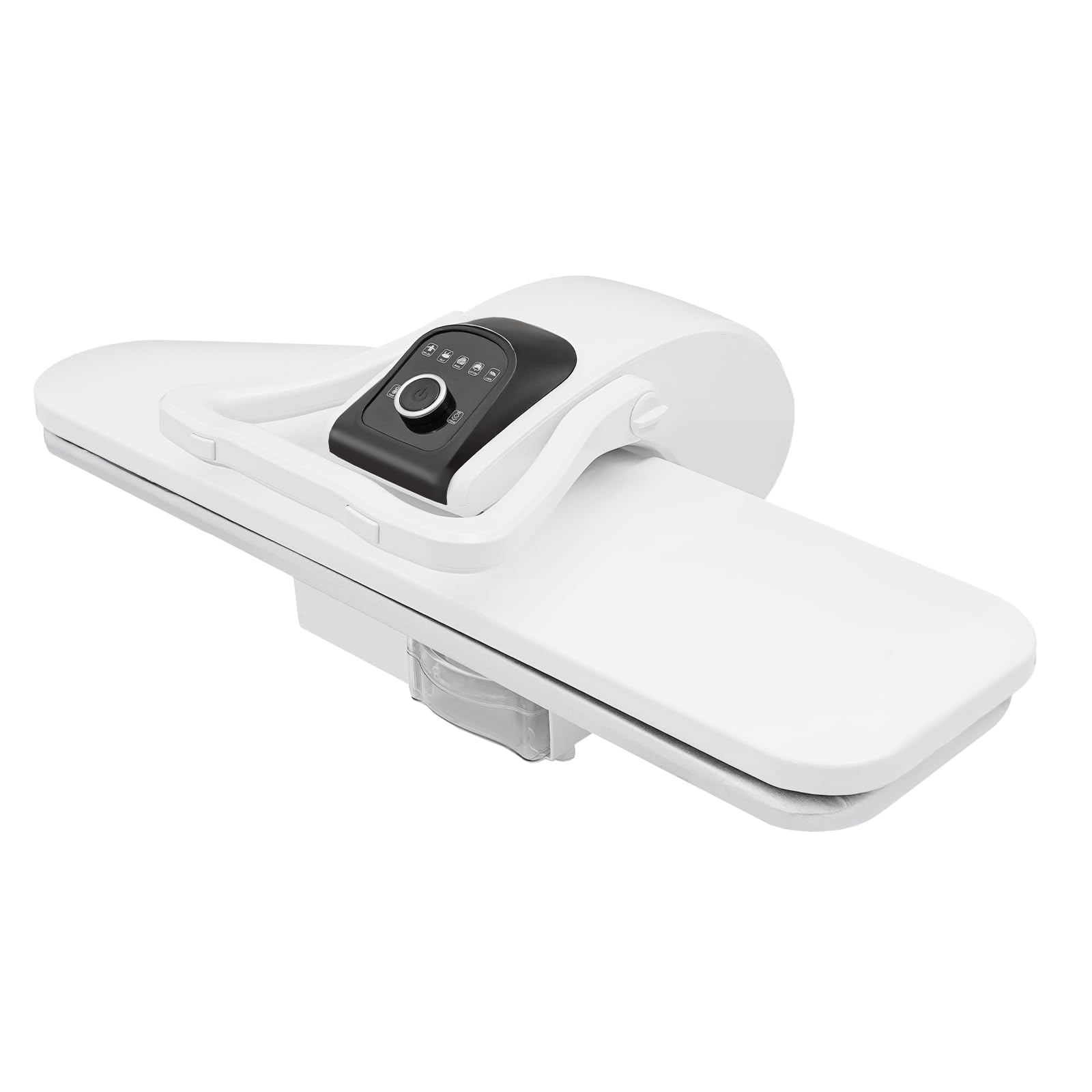 Dampfbügelpresse 2200W, 36 Zoll Bügelfläche, 120g/min Dampf, 5 Stoffprogramme(Nylon/Seide/Wolle/Baumwolle/Leinen), 1L Wassertank, mit Sprühflasche & Bügelkissen für Haushalt & Schneiderei, Weiß