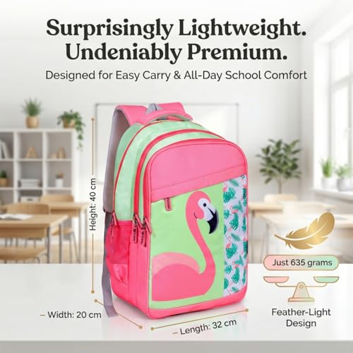 Image of VISMIINTREND School Bags for Girls & Boys 11-12, 13-14 Years, 12+ Years Old, Water Resistant, Laptop Casual Travel College School Backpack for Boys /Girls | Birthday /Rakhi Gifts