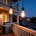 JinBest E26 Waterproof Pendant Light Socket, 6FT Industrial Power Cord, IP65 Rated Hanging Light Kit for Garage, Workshop, Patio (Bulb Not Included).