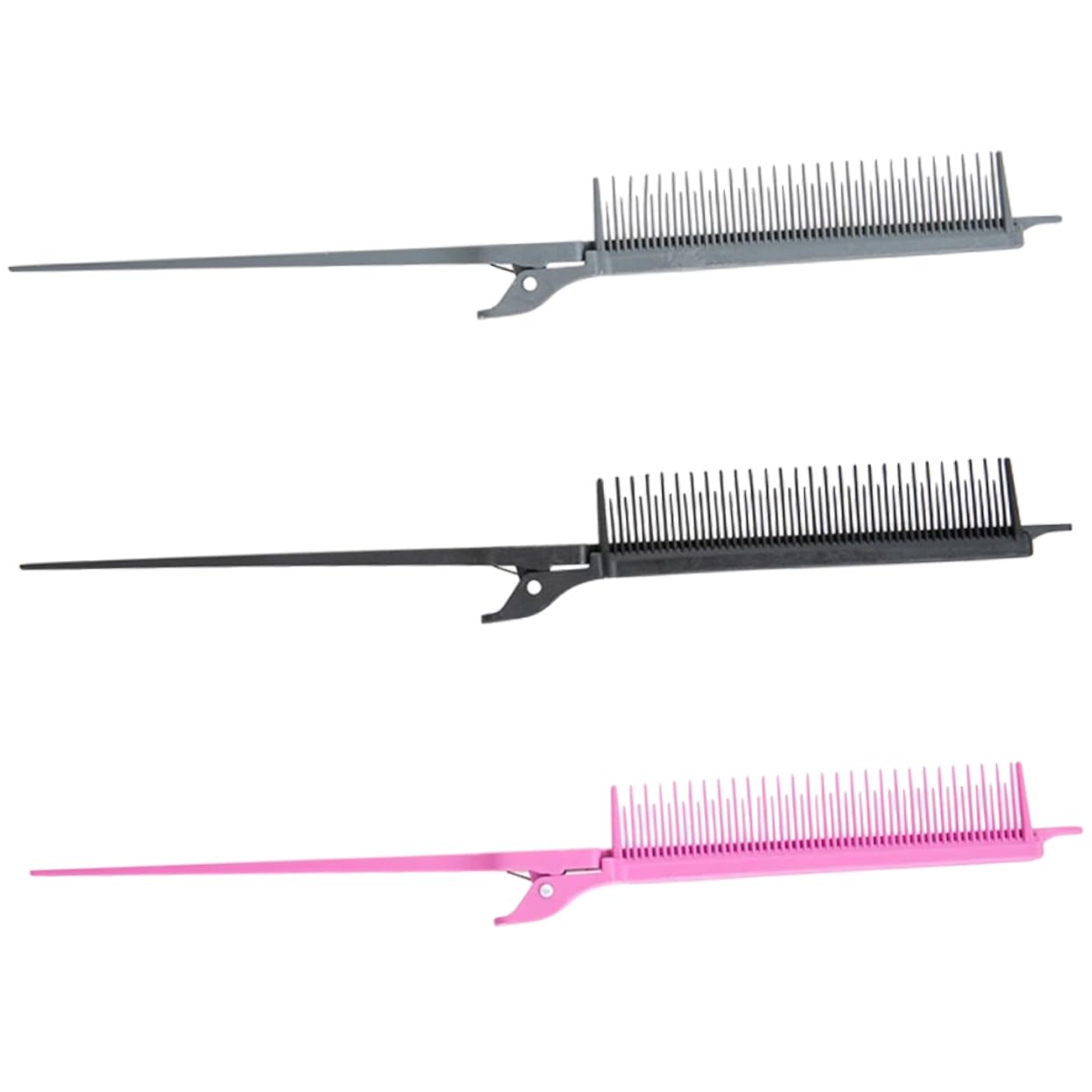 Beavorty 9piezas Peines Rat Tail Profesionales Para Teñir y Peinar Peines De Carbono Para Uso Salón y Casa