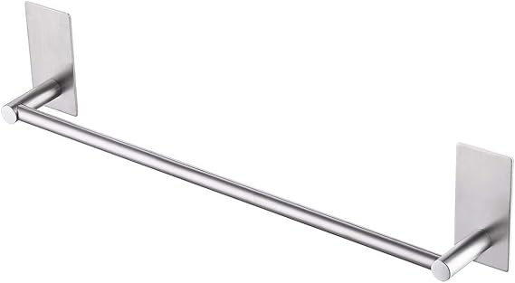 KES Toalleros de Baño Pared Toallero Adhesivo Pared 40cm Barra Adhesiva Baño Acero Inoxidable SUS304 Superficie Cepillada, A7000S40-2