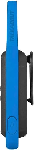 Miniatura 4 de Motorola Solutions Radio bidireccional portátil FRS Talkabout T270, paquete de 4 walkie talkies, azul/negro, 22 canales, PTT, cargadores duales