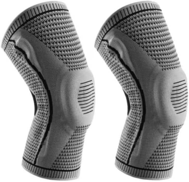 LDGSUPH Flexa- Knee Sleeve Elite(Grey-X2PCS,S（40-55KG）)