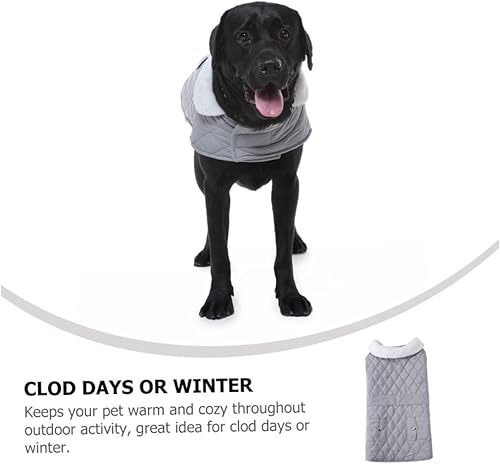 Miniatura 4 de NOLITOY Ropa para mascotas Abrigo de invierno para mascotas, ropa de nieve para perros, ropa cálida para mascotas, senderismo, abrigos para perros,