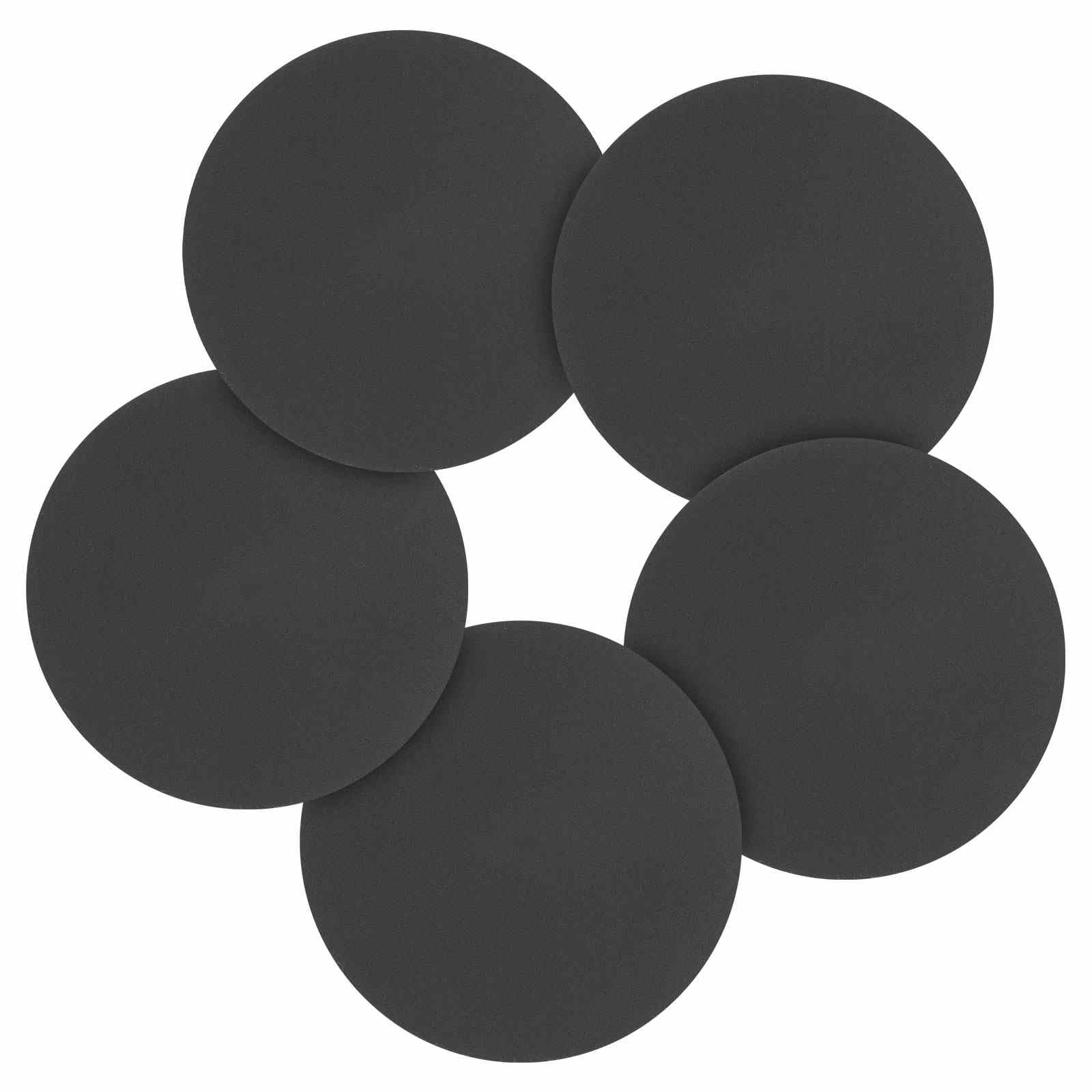 CoCud 70 Pcs 125 mm Sanding Disc 1000 Grit Silicon Carbide Round Hook and Loop Sandpaper for Metal Wood Automotive Boat Building Grinding and Polishing, Black