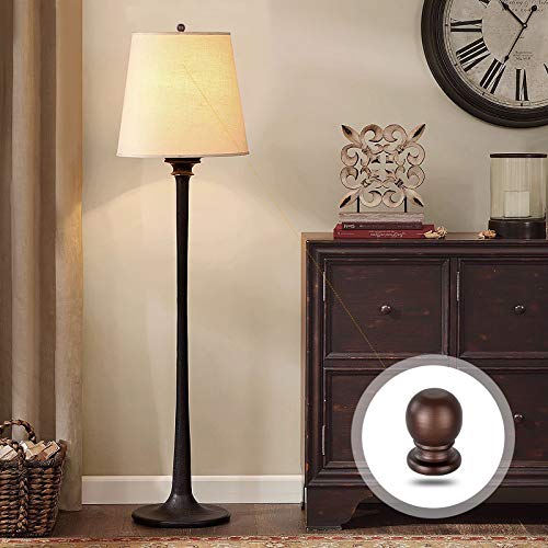 PEESIN 2 Pack Lamp Finials 13/4 in Threaded, Oil Rubbed Bronze Ball