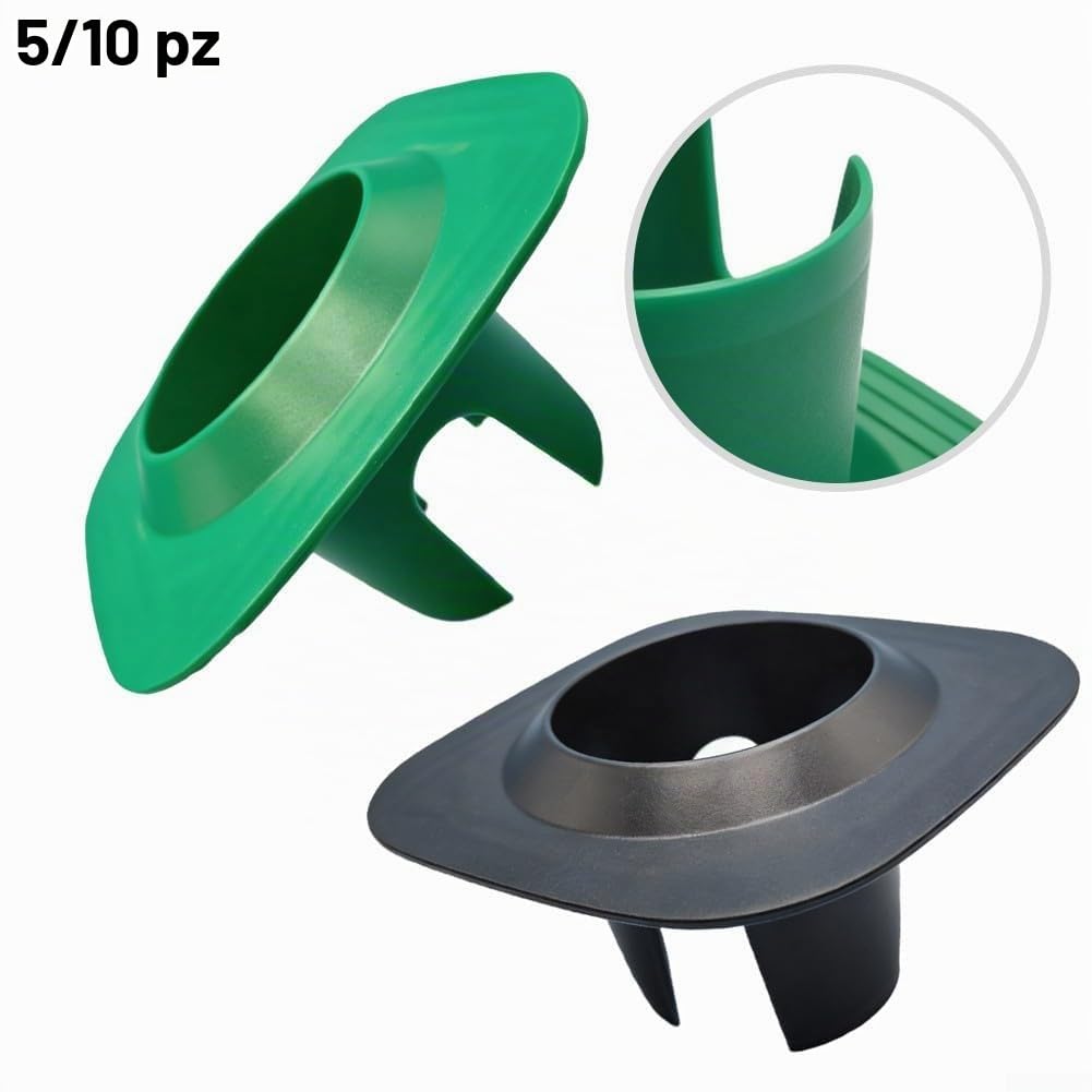 Protezione per la testa dell'irrigatore per sistemi di irrigazione pop-up, per ridurre al minimo le interruzioni della crescita dell'erba e mantenere il prato uniforme (10 pezzi, verde)