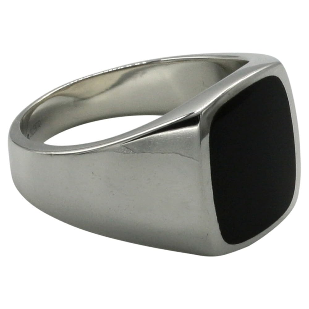 Feiner Siegelring mit Onyx aus massivem Silber 925