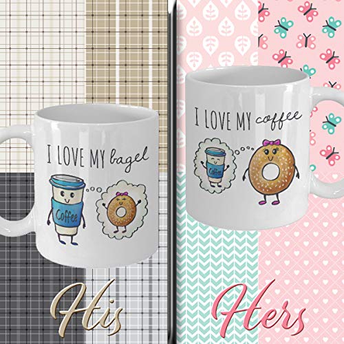 Couple Mugs Couple Coffee Mugs Coffee Meets Bagel Bagel Gift Couple Mug Set Online Dating Coffee Meet Bagel Coffee Bagel
