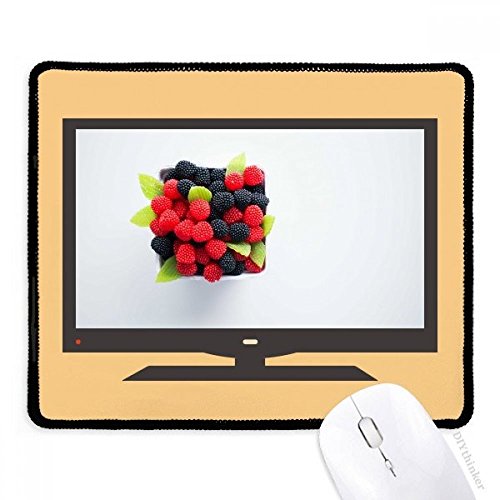 Tapis de souris Fruits Rouges en caoutchouc avec épaulière de bureau pour ordinateur et jeu