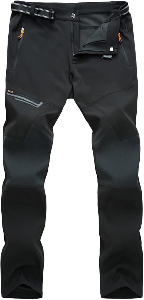 Men's Hiking Pants Quick-Dry Water Resistant Lightweight Work Outdoor Pants with Zipper Pockets