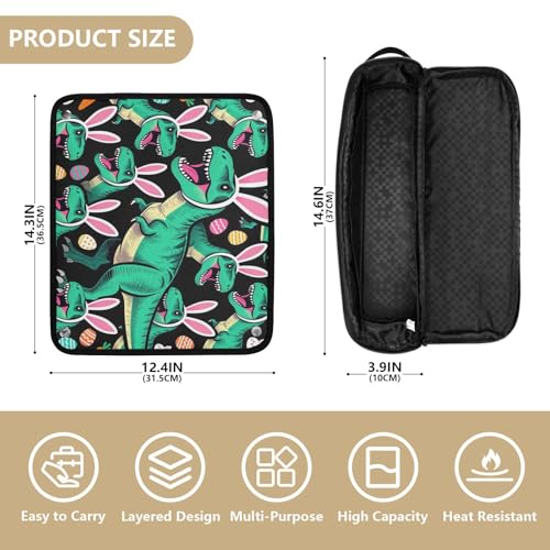 Bolsa de Viaje para Herramientas de Cabello con Almohadilla Resistentes al Calor y Organizadora de Accesorios Desmontable miniatura 4