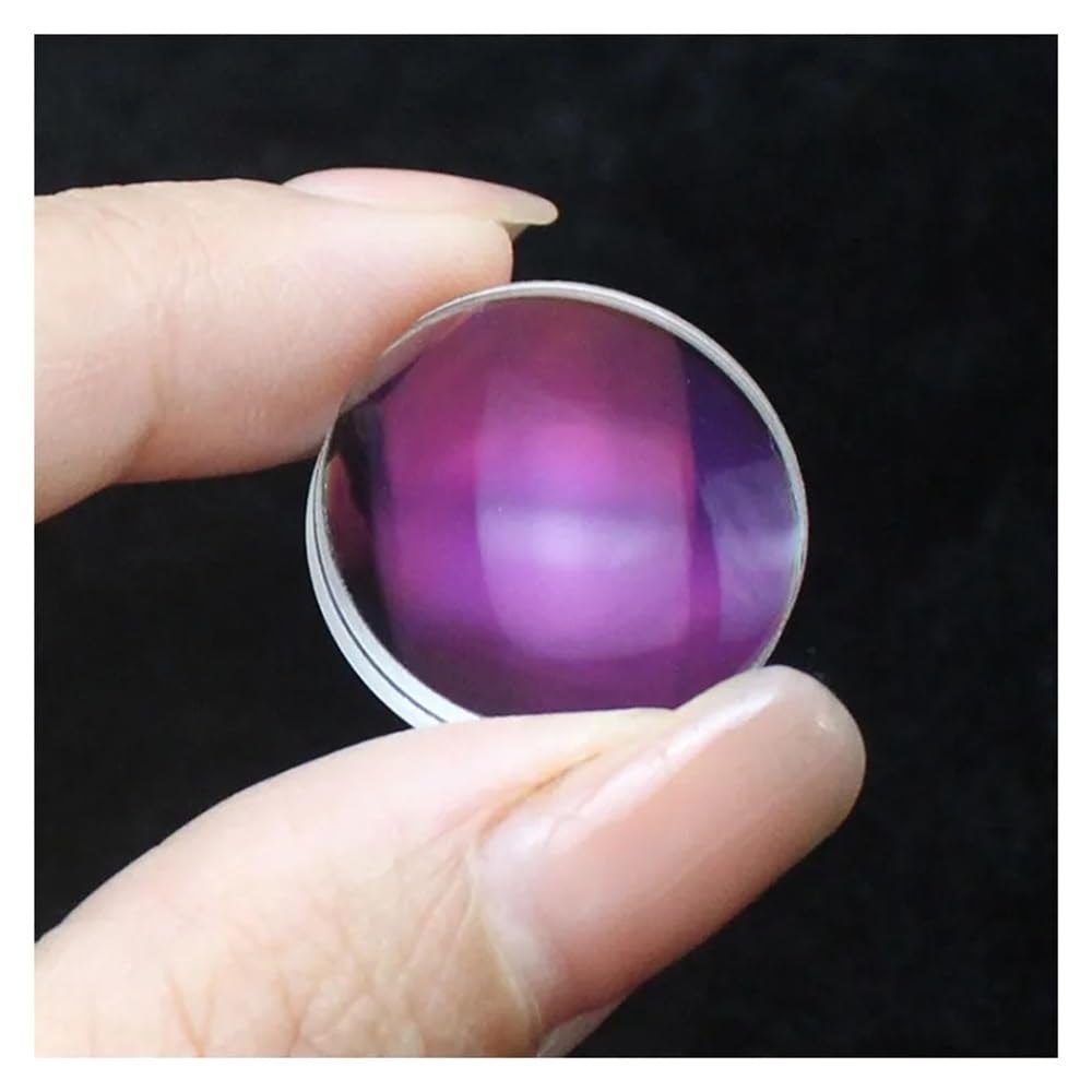 Astronomical Telescope Accessories 20mm Series Glued Lens 23F213 24F41 25F50 25.5F262 26F100 Telescope Collimator Doublet Cemented Lens Accessory(20F89 Red Film)