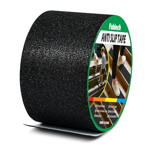 Image of 4 inch x 60' Heavy Duty Anti Slip Tape, Waterproof High Traction Non-Skid Tape for Outdoor Steps, Stairs, Skateboards, Ramps, Indoor & Outdoor Safety.