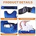 Shoulder Relief Pillow for Side Sleepers, Rotator Cuff Surgery Recovery Supplies with Arm Hole, Ergonomic Shoulder Sleeper Pillow for Post Surgery, Frozen Shoulder Support & Arm Pain Relief Blue